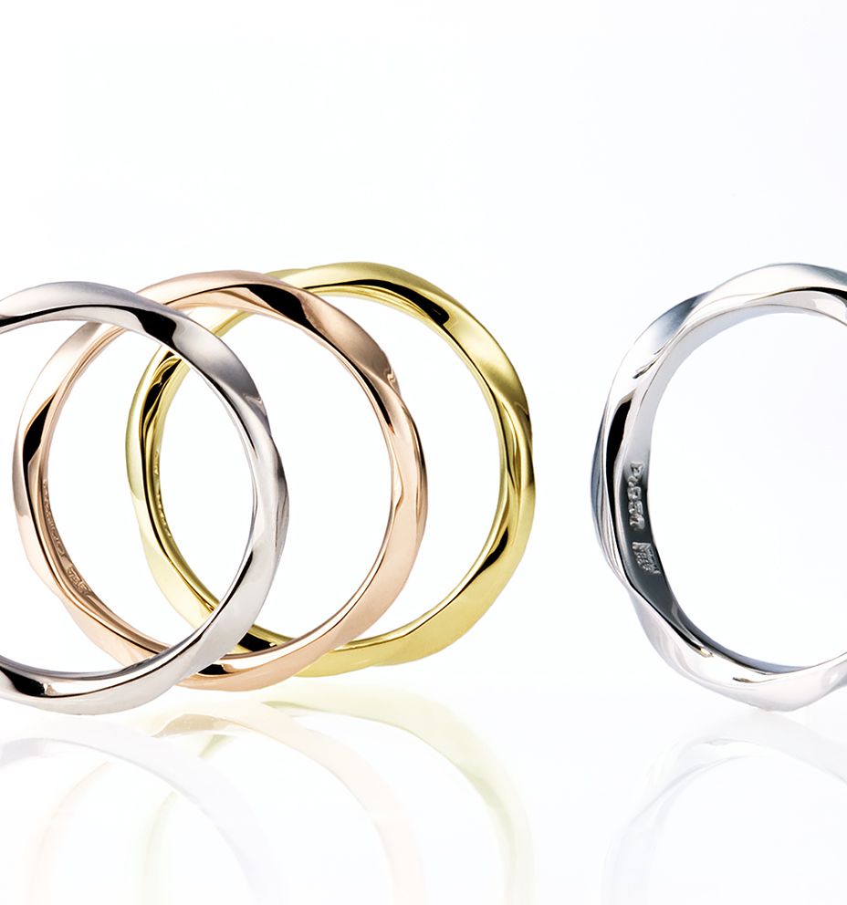 4種類のマテリアル 結婚指輪