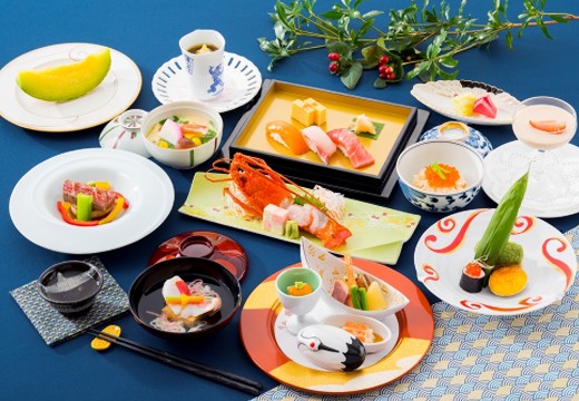 秋田キャッスルホテル。料理。シェフの匠の技が随所に光る、繊細な日本料理のコース