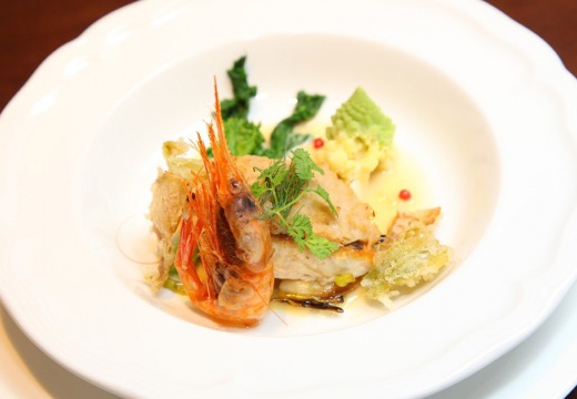 Restaurant Recette レストランルセット。料理。地元秋田の食材や、季節の食材などをふんだんに使用