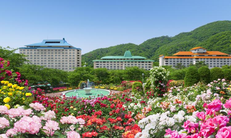 花巻温泉 -The Grand Resort Hanamaki Onsen-（花巻温泉 －ザ グランド リゾート ハナマキオンセン－）。アクセス・ロケーション。豊かな自然が広がる美しいロケーションが魅力の『花巻温泉』