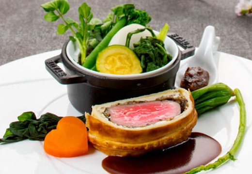 グランド エル・サン。料理。調理方法にもこだわり手間を惜しまず最高の一皿を提供します