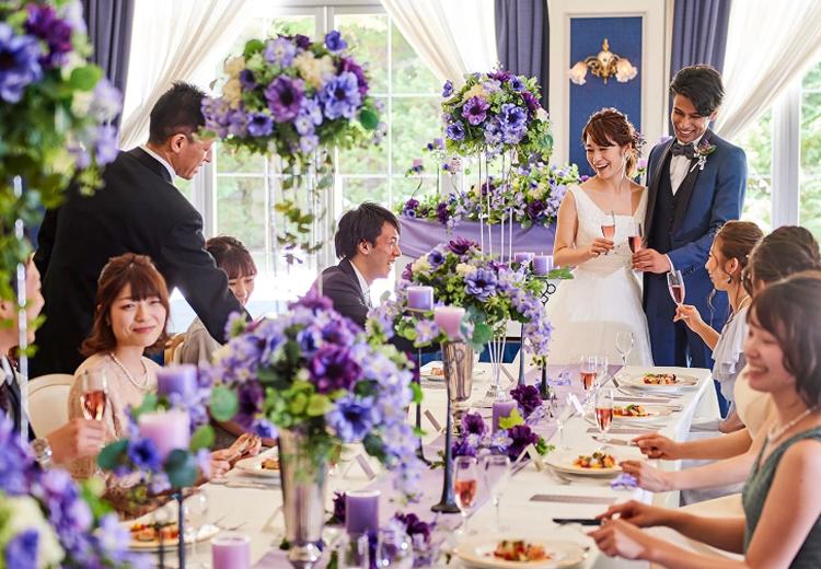 緑の迎賓館 ANGELINA(アンジェリーナ)。披露宴会場。オーセンティックな『ラファエル館』は10名から250名に対応