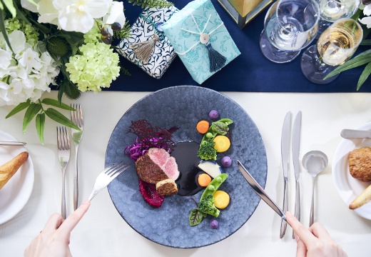 ホテル・ザ・ウエストヒルズ・水戸。料理。鮮やかな色彩の料理は幅広い年代のゲストの心を掴むでしょう