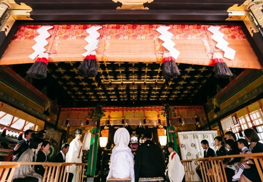 日光 星の宿。挙式会場。『日光東照宮』では重要文化財の『祈祷殿』での挙式が可能