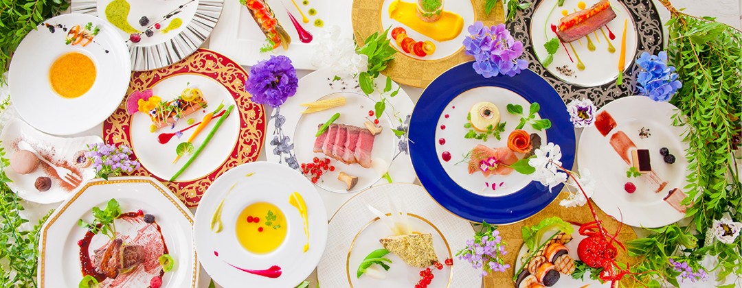 鈴華Grace(鈴華グレイス)。料理。厳選された食材の旨味を存分に引き出した彩り鮮やかなフランス料理。目でも舌でも楽しめる逸品です