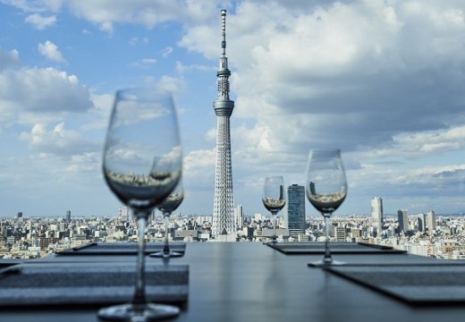 東武ホテルレバント東京。披露宴会場。絶景が魅力『東京スカイツリー®ビューレストラン簾（れん）』