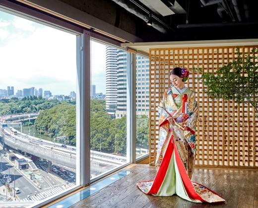 なだ万 ZIPANGU(ジパング)。アクセス・ロケーション。窓から望む東京都心の景色がパーティーに華を添えてくれます