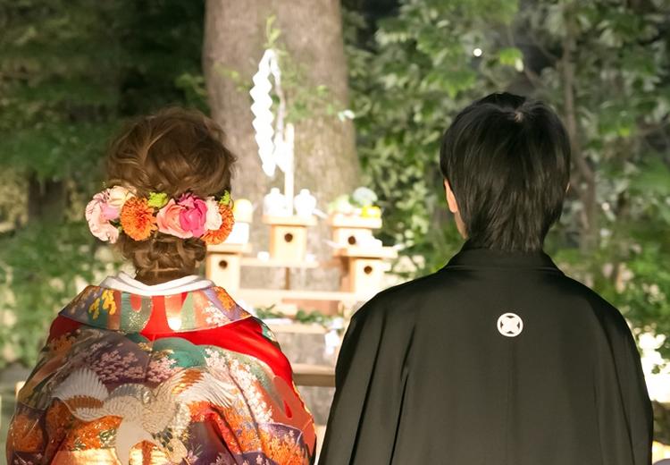 Harmonie agréable(アーモニーアグレアーブル)。挙式会場。厳かな雰囲気のなか神前で結婚を奉告する神前式も対応可能です