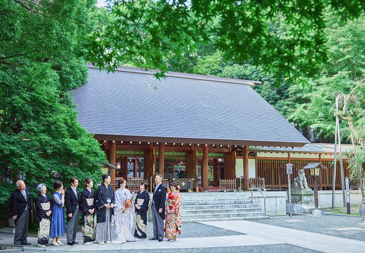 乃木神社・乃木會館。挙式会場。駅から近い都心の立地にありながら豊かな自然を感じられる境内