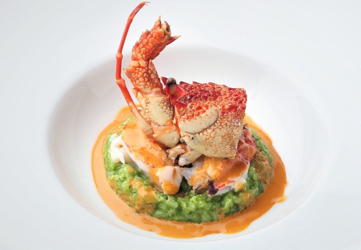 Le chic unjour(ラシック アンジュール)。料理。絶妙なタイミングで仕上げられた料理が最高の状態でサーブ