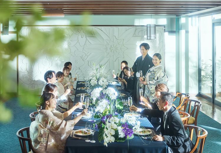 クラシカ表参道/別邸KEYAKI(別邸ケヤキ)。披露宴会場。『別邸KEYAKI』には2つの披露宴会場が揃います