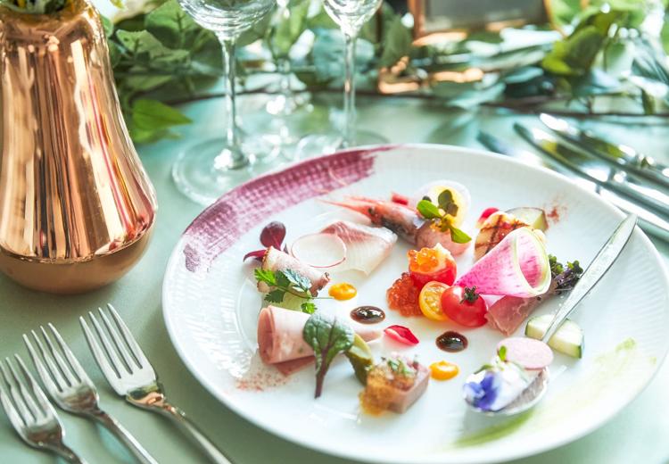 ルクリアモーレ銀座。料理。アレルギーへの対応も万全。ふたりも安心して料理を振る舞えます