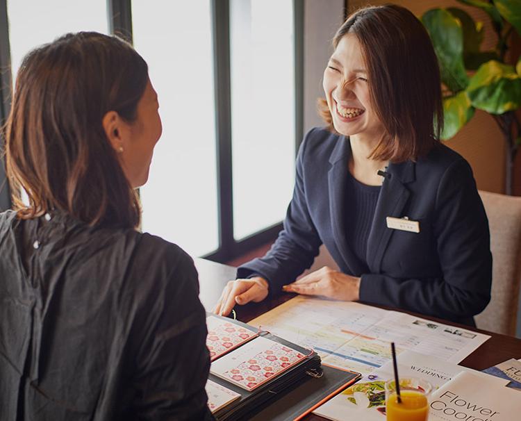THE GRAND GINZA(ザ グラン銀座)。スタッフ。気さくに接してくれるので、楽しく打ち合わせができます