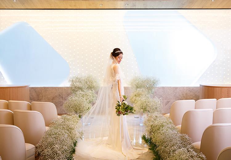 Cucina del NABUCCO（クッチーナ デル ナブッコ）。挙式会場。会場内には光があふれ、花嫁を優しく包み込みます