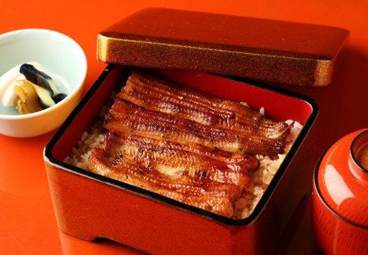 かぐら坂 志満金。料理。ふっくらとした食感と濃厚な味わいを楽しめるうな重