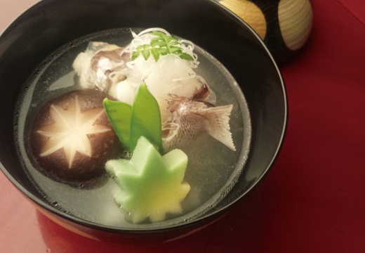 Chapel Kagura（チャペル神楽）。料理。『ミシュランガイド』で高い評価を得た『うを徳』の日本料理