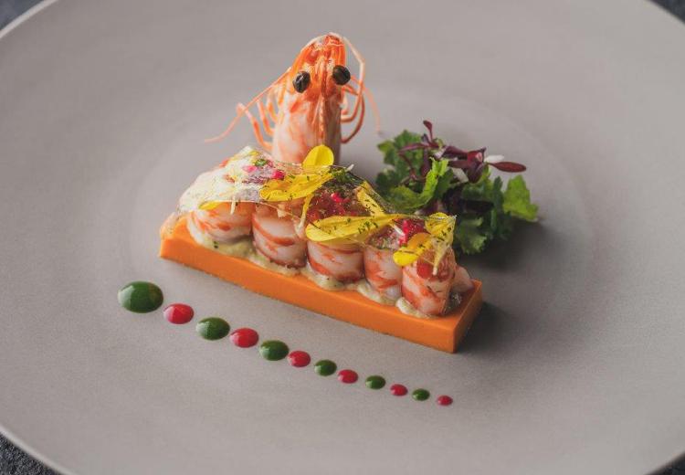 SUD restaurant TERAKOYA(スッド レストラン テラコヤ)。料理。4つのコースの中から、ゲストの顔ぶれに合わせて選択