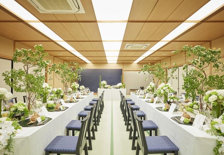湯本富士屋ホテル。披露宴会場。和宴会場『梅』は和装での結婚式にぴったりの会場です