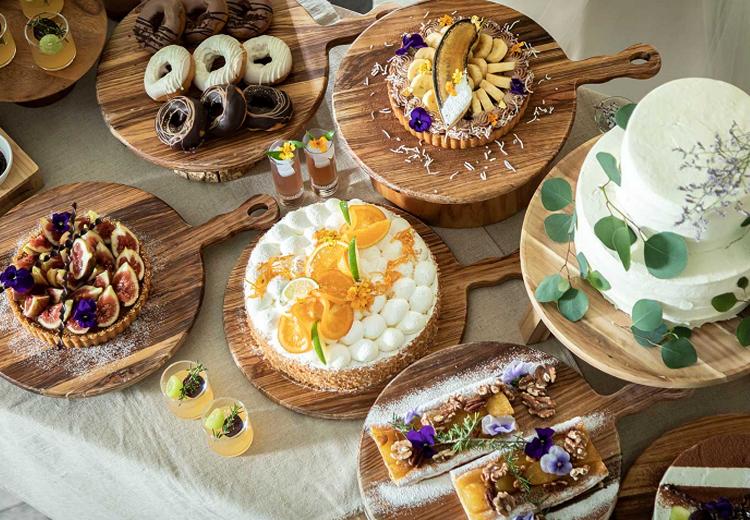 THE CLASSICA BAY RESORT(ザ クラシカ ベイリゾート)。料理。可愛らしいデザートビュッフェにゲスト同士の会話も弾みそう