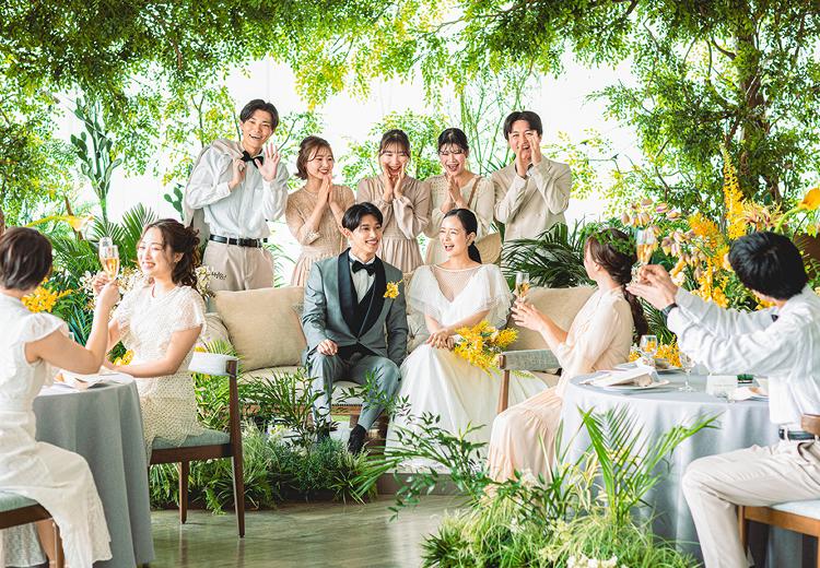 THE CLASSICA BAY RESORT(ザ クラシカ ベイリゾート)。披露宴会場。海外のガーデンウェディングのようなカジュアルな雰囲気が魅力
