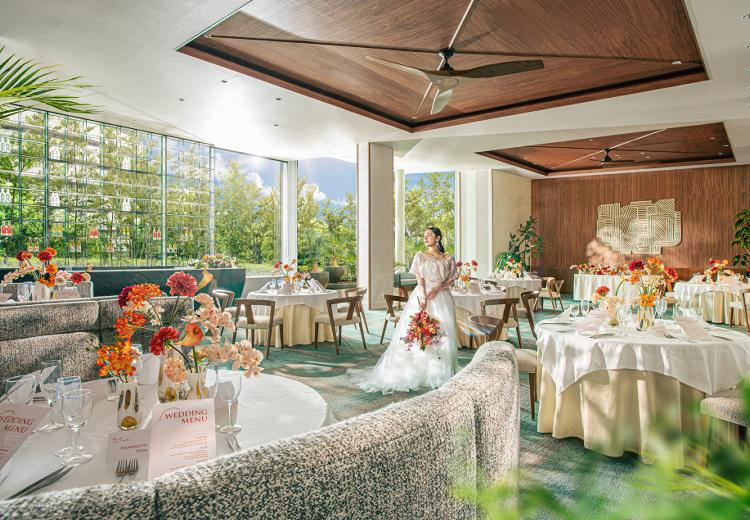 THE CLASSICA BAY RESORT(ザ クラシカ ベイリゾート)。披露宴会場。少人数結婚式に利用できる『マンダリン』は6名から貸切可能