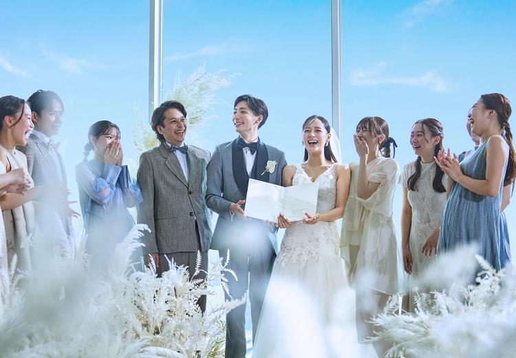 THE CLASSICA BAY RESORT(ザ クラシカ ベイリゾート)。挙式会場。ベイエリアの絶景を背景に挙式が叶う『スカイチャペル』