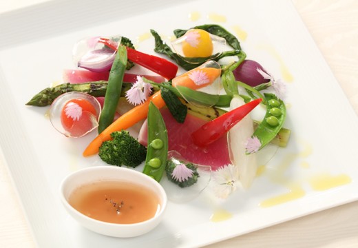 THE SEASON’S (ザ・シーズンズ)。料理。色とりどりの見た目が舌だけでなく目も楽しませます