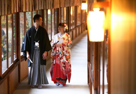 報徳二宮神社(報徳会館)。挙式会場。神社と会館は渡り廊下で結ばれており、天候の心配はありません