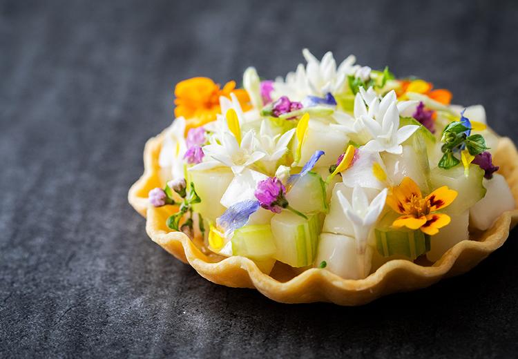 THE GRAND ORIENTAL MINATOMIRAI(グランドオリエンタル みなとみらい)。料理。美味しさはもちろん、見た目の美しさにもこだわりが光ります