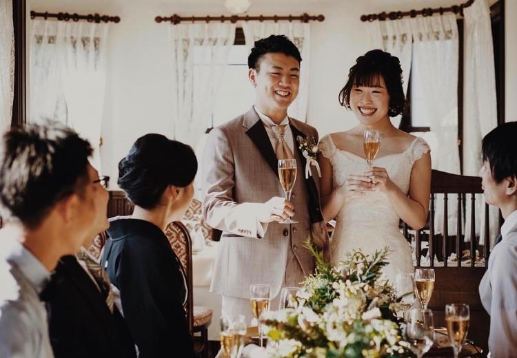 山手十番館ウエディング ハウス&ガーデン。披露宴会場。ゲストとゆっくりふれあえるホームパーティーのようなひと時