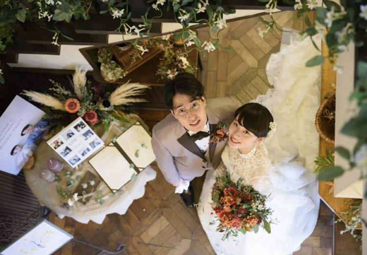 山手十番館ウエディング ハウス&ガーデン。披露宴会場。ウェルカムスペースもふたりらしくコーディネート