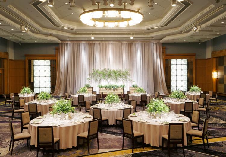 ホテルニューオータニ幕張。披露宴会場。上質な空間ながらもリラックスできる『Relair（リレア）』