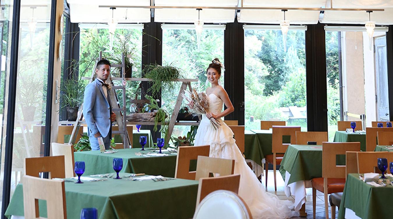 ラ・クッチーナ セレーノ。都会の喧騒から離れ、ゆったりと過ごせるイタリアンレストラン。貸切のプライベートな空間で心に残る結婚式が叶います