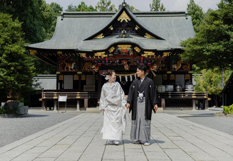 NIPPONIA 秩父 門前町（ニッポニア 秩父 門前町）。挙式会場。秩父神社の挙式では親族と共に参道を歩む「参進の儀」も行えます