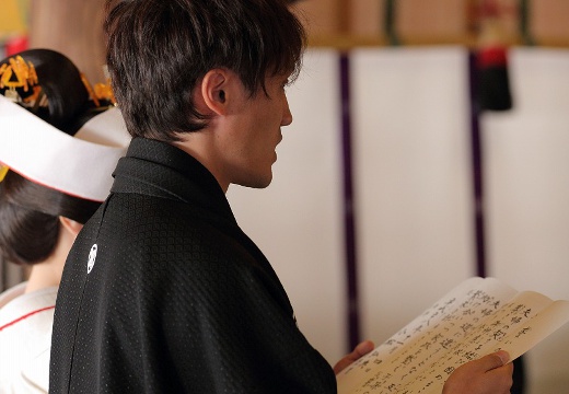布半(ぬのはん)。挙式会場。夫婦が力を合わせて行う儀式もあり、互いの絆もより深まります