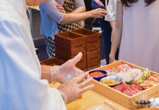 NAGANO TAMAHIMEDEN（長野玉姫殿）。料理。目の前で調理する臨場感が楽しめる『ライブキッチン』