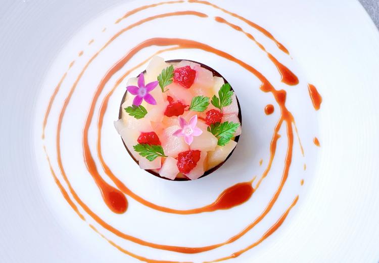 TERRACE GLANZ（テラスグランツ）。料理。見た目にもこだわりを感じる料理の数々はゲストからも好評