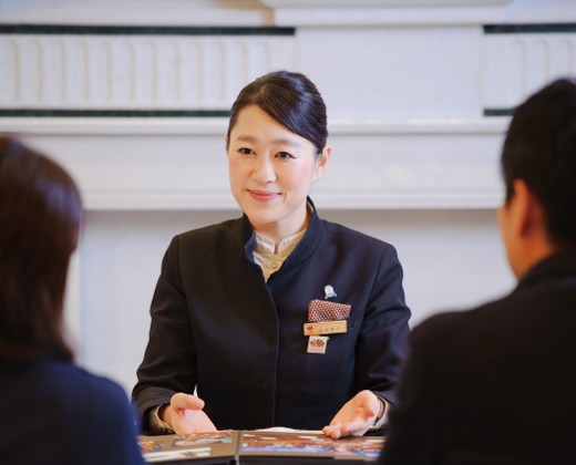 迎賓館TOKIWA（迎賓館トキワ）。スタッフ。豊かな知識と経験を持つスタッフが最高の一日を作り上げます