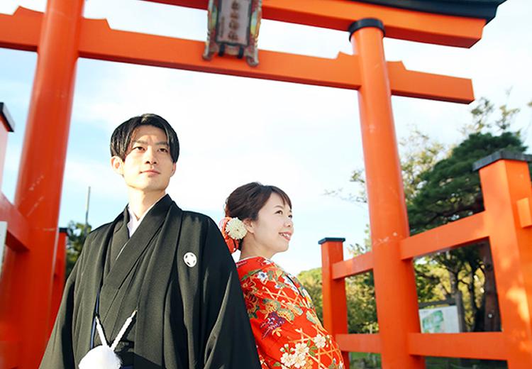 ANAクラウンプラザホテル新潟。挙式会場。凛とした空気が漂う新潟総鎮守 白山神社での神前式にも対応