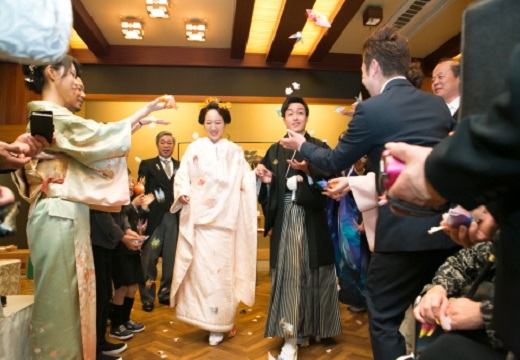 UOSHIN(ウオシン)。挙式会場。披露宴会場での神前式は、ゲスト全員に参列してもらえるのが魅力