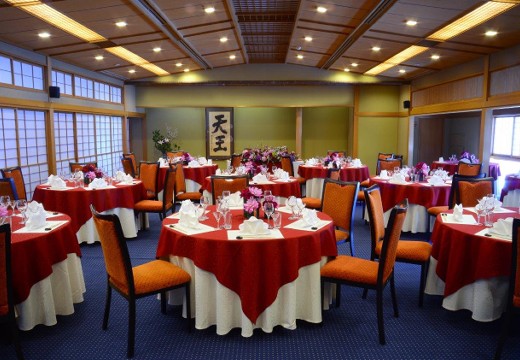 割烹の宿 いま井 五十嵐邸 結。披露宴会場。旅館らしい風情と趣が感じられる『天王の間』は50名迄着席可能