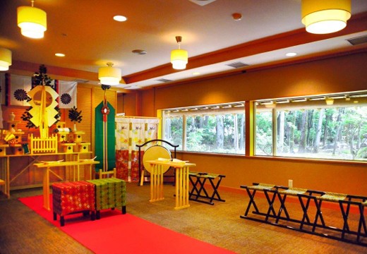 割烹の宿 いま井 五十嵐邸 結。挙式会場。神前式の会場は、神社または館内から選ぶことができます