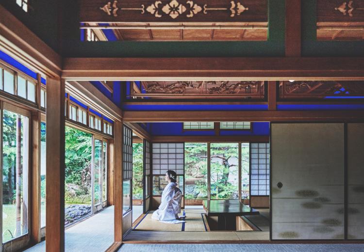 辻家庭園-前田家家老旧横山家迎賓館-。日本建築ならではの温かみを感じられる、趣深い空間