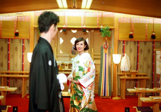 金沢東急ホテル。『婚儀殿』や提携の神社で古式ゆかしい神前式が叶います