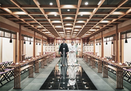 ホテルアソシア静岡。挙式会場。縁結びの神様として有名な出雲大社の神様を祀っています