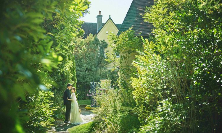 ハートフィールド。演出・小物。緑に豊かなガーデン付きの邸宅で、プライベート感満点の結婚式が実現