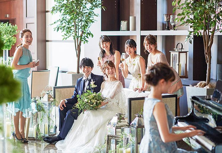 センティール・ラ・セゾン 岐阜。披露宴会場。貸切の空間では演出もコーディネートも自由自在