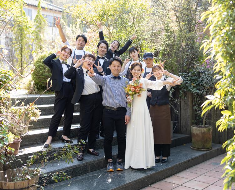 il cuore (イル・クオーレ)。スタッフ。ふたりのために、各分野のプロがチームとなってサポート