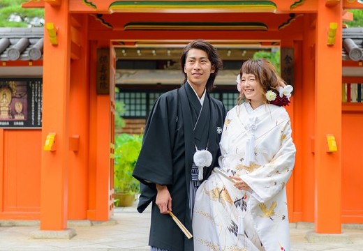 WEDDING VILLA ANGE MIEL（アンジェミエル）。挙式会場。和の結婚式を希望するふたりは、提携神社での神前式も選択可能