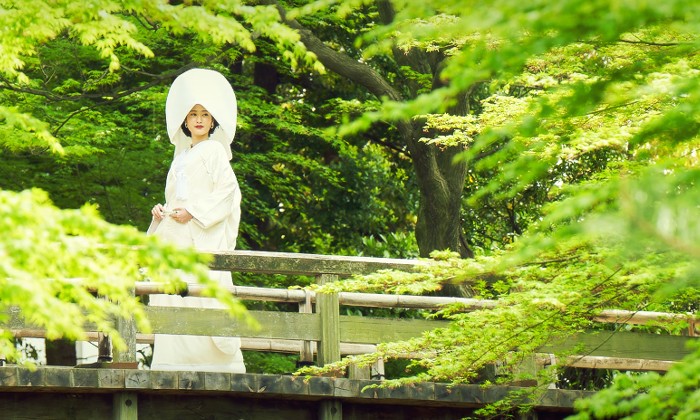 ガーデンレストラン徳川園。演出・小物。風情ある日本庭園や歴史的建築物など、豊富な撮影スポットでの前撮りが人気